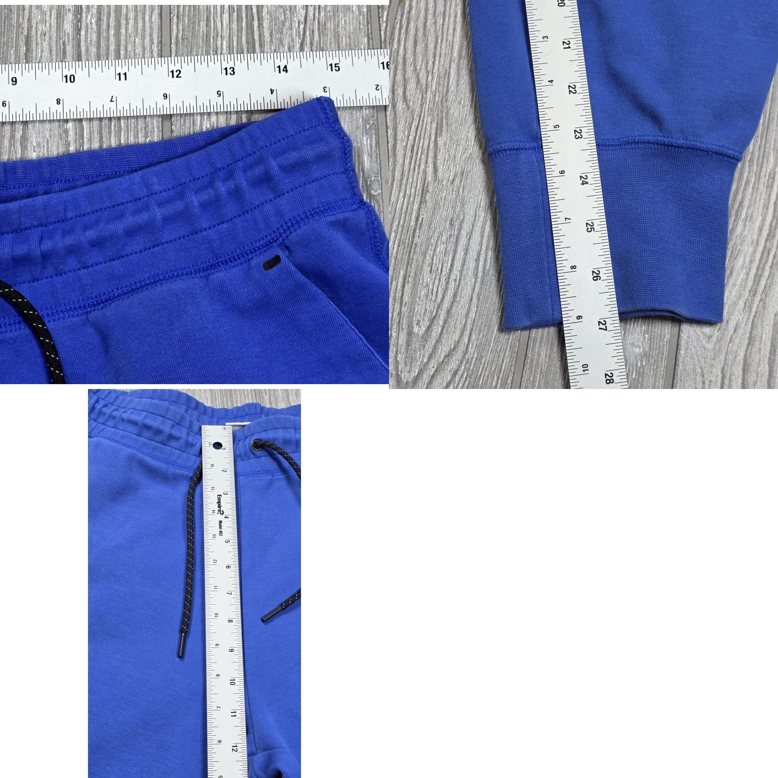 Nike Nike Sportswear Tech Fleece Jogger Women L Royal Blue Zip Pocket Sweatpant - Tapered Pocketed Fleece Pants Nike Tech Fleece Jogger L Blue womens Size 36" / US 14 / IT 50 - 9 Thumbnail