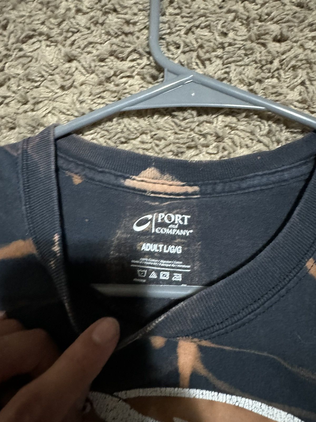 Vintage bleach dye biker shirt Size US L / EU 52-54 / 3 - 3 Thumbnail