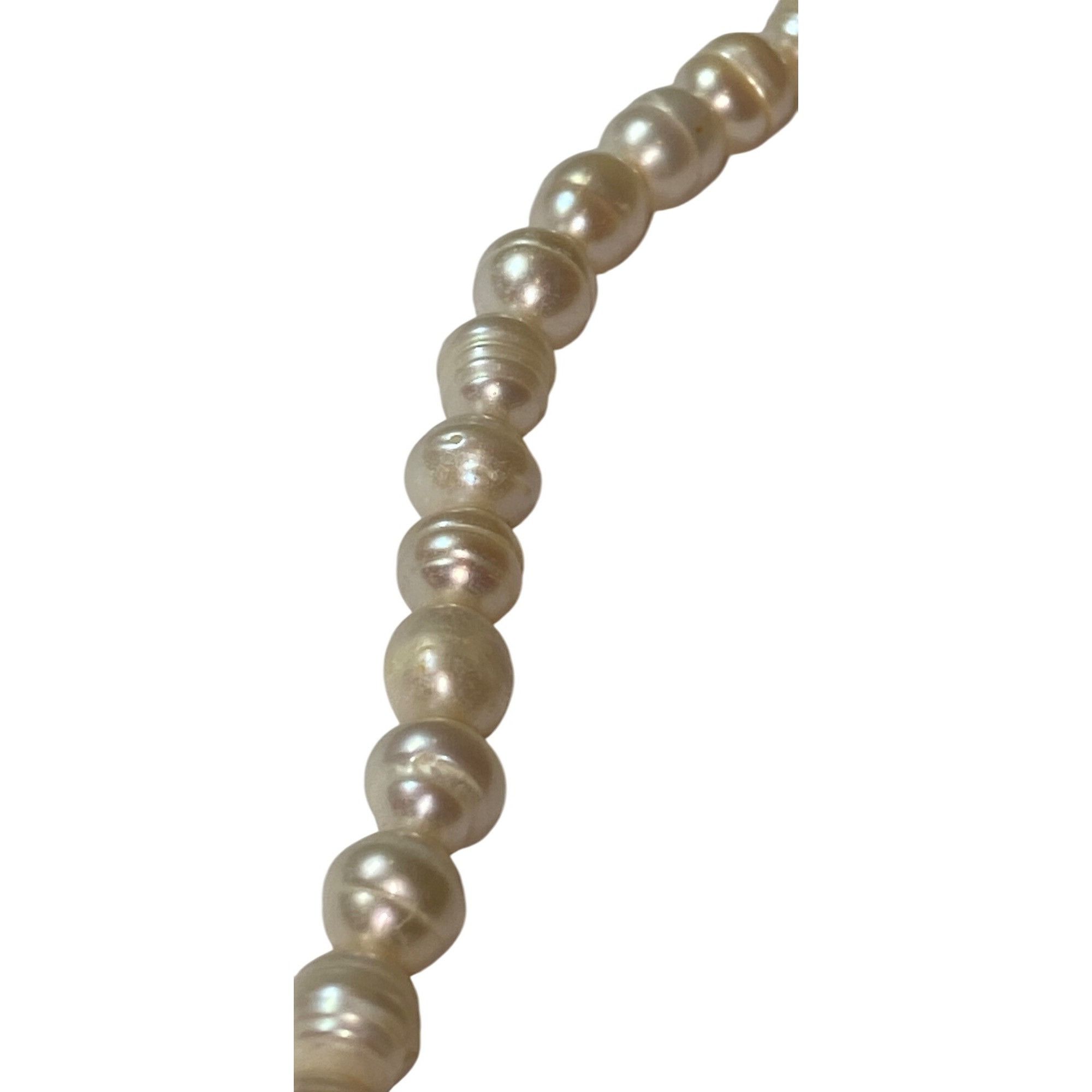 Other Freshwater Genuine Pearl Necklace W/Gold-Plated Clasp - 18" Size ONE SIZE - 5 Thumbnail