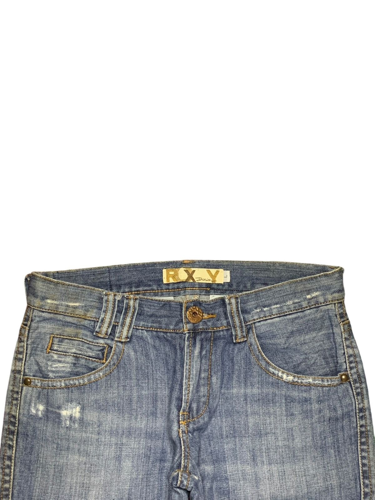 Japanese Brand Vintage Japanese Brand Blue Wash Flare Style Jeans Size 32" / US 10 / IT 46 - 4 Thumbnail