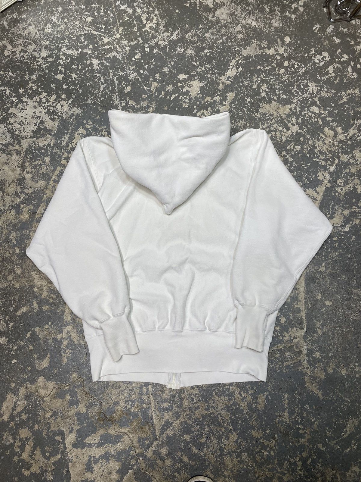 Champion × Vintage Vintage Champion Reverse Weave White Zip Up Hoodie 90s USA Size US L / EU 52-54 / 3 - 5 Thumbnail
