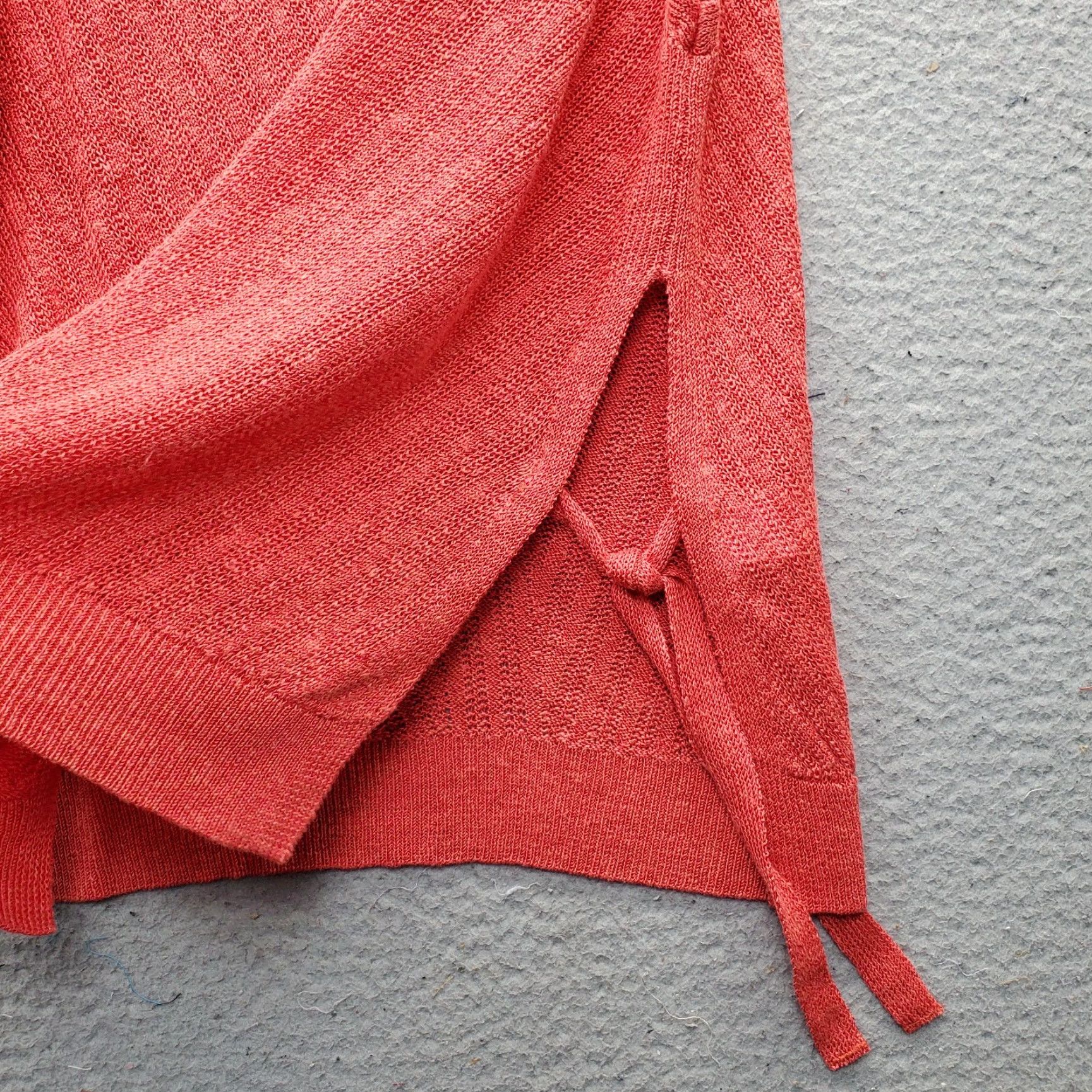 Lucky Brand Lucky Brand Knit Tank Top Womens XS Orange Sleeveless Round Neck Knitted Casual Shirt Size XS Women Size XS / US 0-2 / IT 36-38 - 5 Thumbnail
