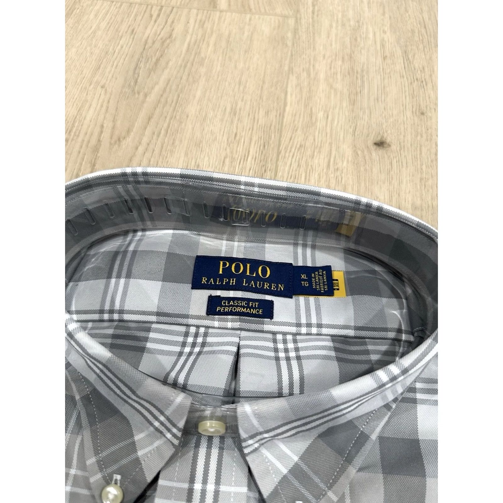 Polo Ralph Lauren Polo Ralph Lauren Performance Shirt Men XL Grey Multi Classic Fit NWT Button-Up Long Sleeve Shirt Size US XL / EU 56 / 4 - 5 Thumbnail