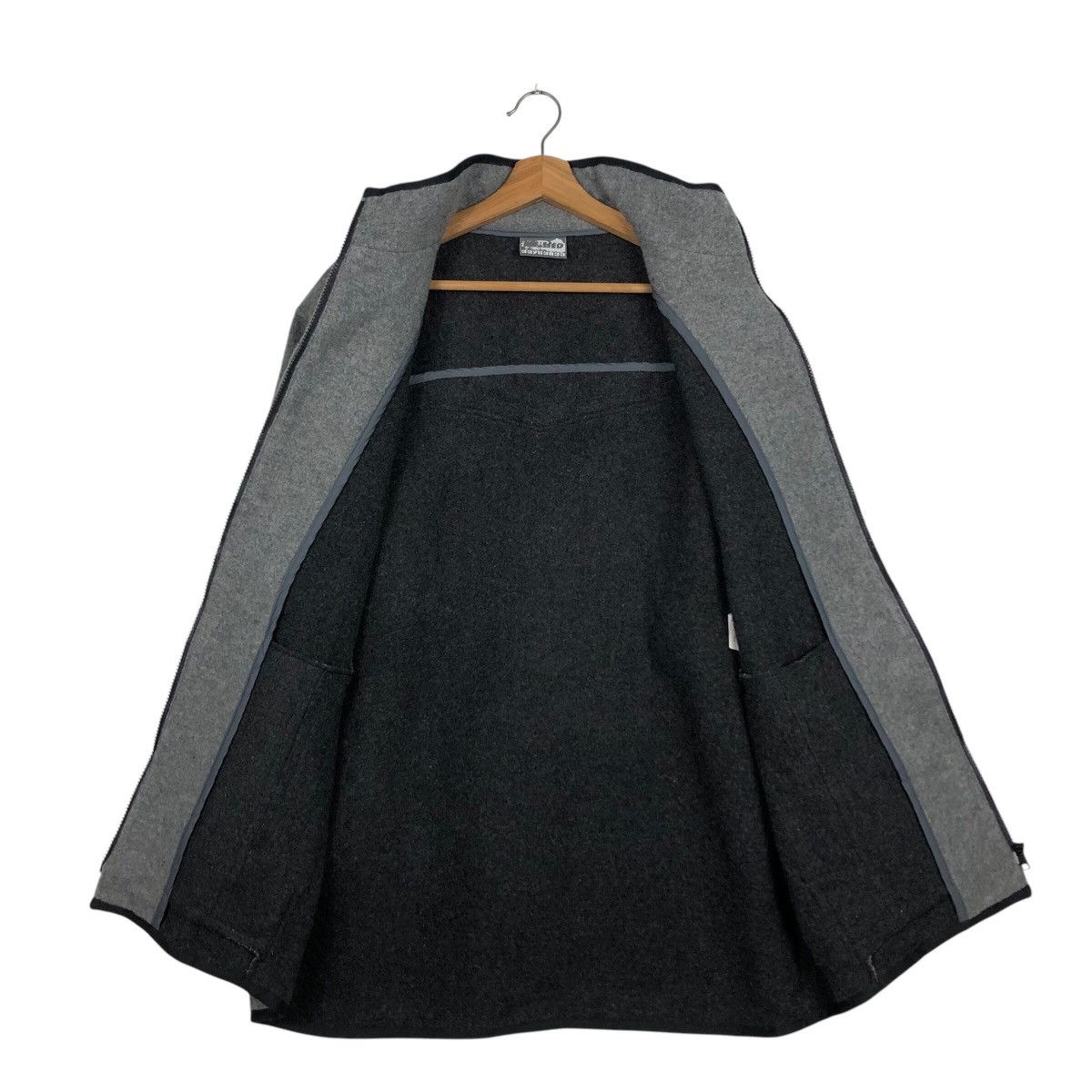 Japanese Brand 📌Rich Grey Wool Zipper Biker Jacket Depleted Issey Miyake Size US M / EU 48-50 / 2 - 14 Thumbnail