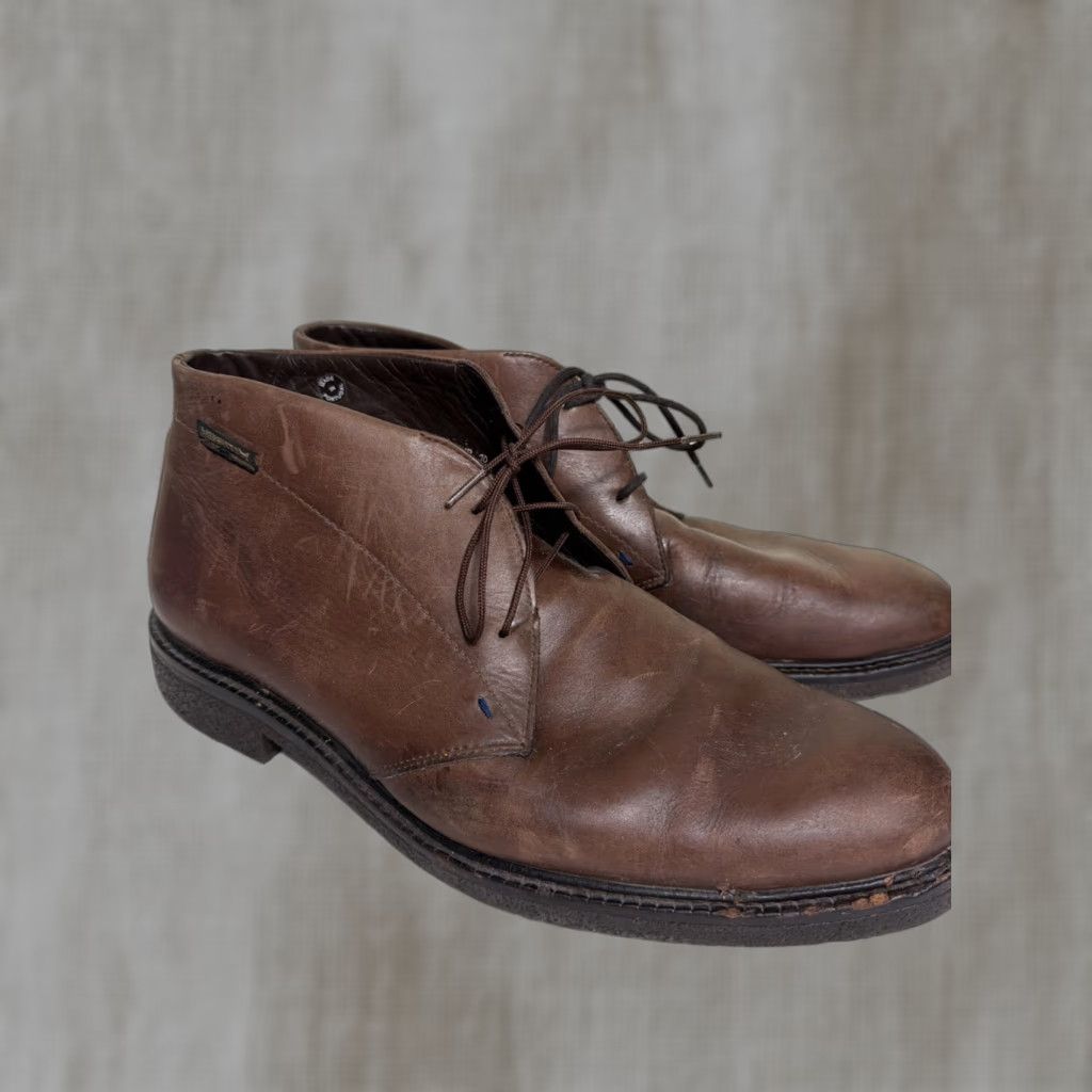 Mephisto Mephisto Brown Leather Chukka Boots Ankle Boot Portugal US 10.5 Mens Brown Leather Chukka Boots Size US 11 / EU 44 - 1 Thumbnail