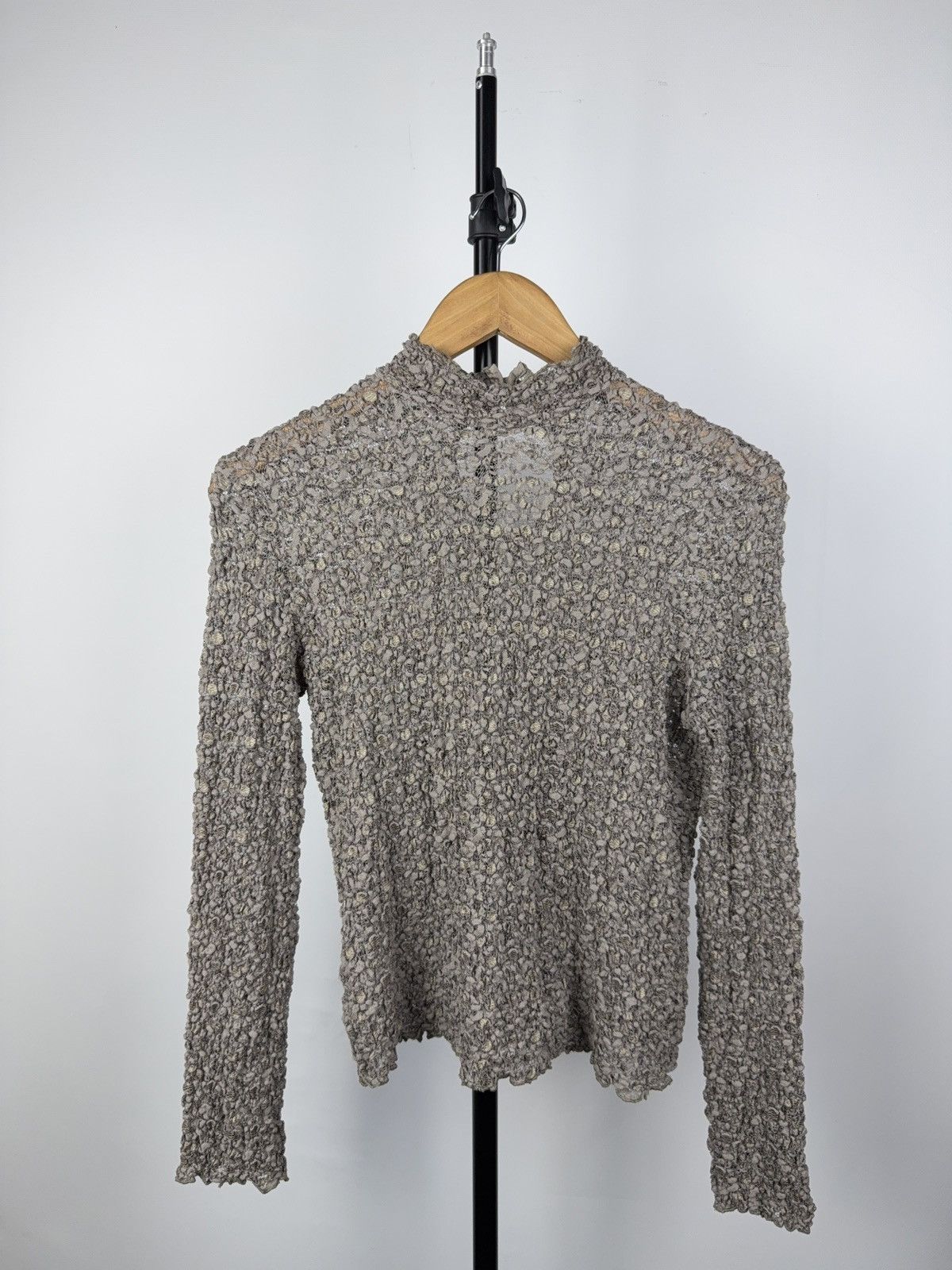 Japanese Brand Opium Mesh Lace Top Caroline Biss 44 Avant Garde Style Size M / US 6-8 / IT 42-44 - 1 Thumbnail