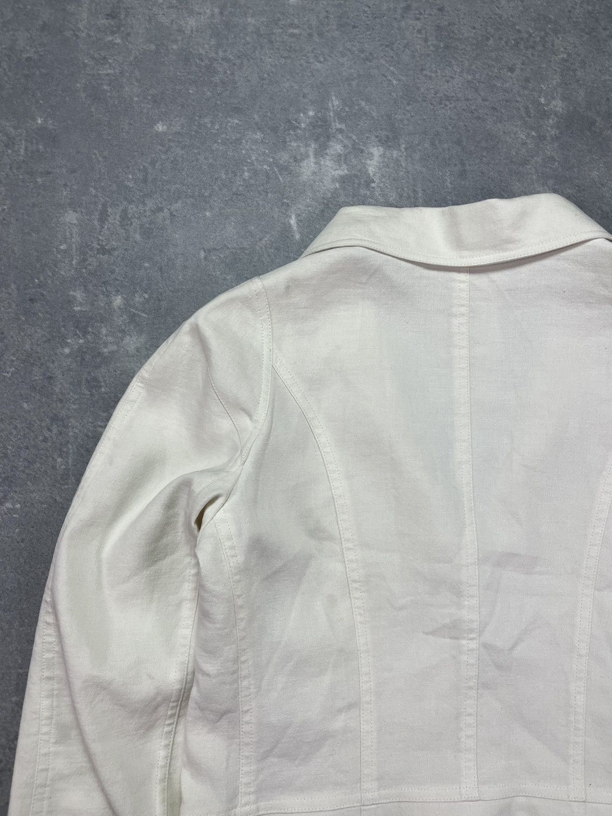 John Galliano 2005 John Galliano Flower-Trim Blazer Jacket 42 8 Size M / US 6-8 / IT 42-44 - 16 Thumbnail