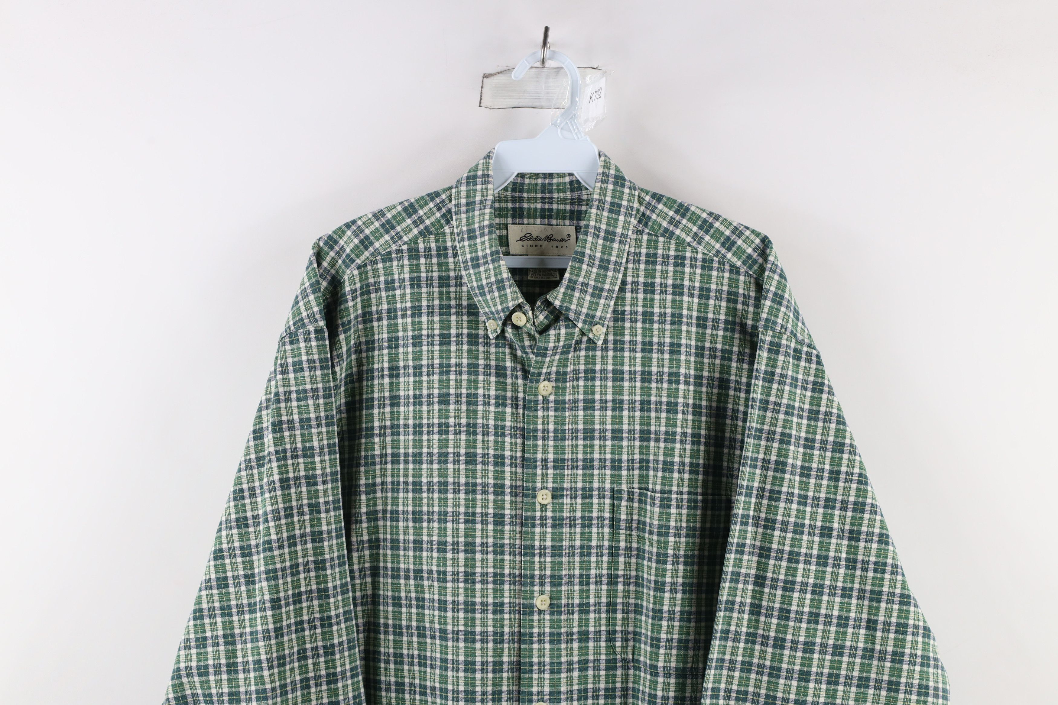 Eddie Bauer × Vintage Vintage 90s Eddie Bauer Heavyweight Button Down Shirt Size US M / EU 48-50 / 2 - 2 Thumbnail