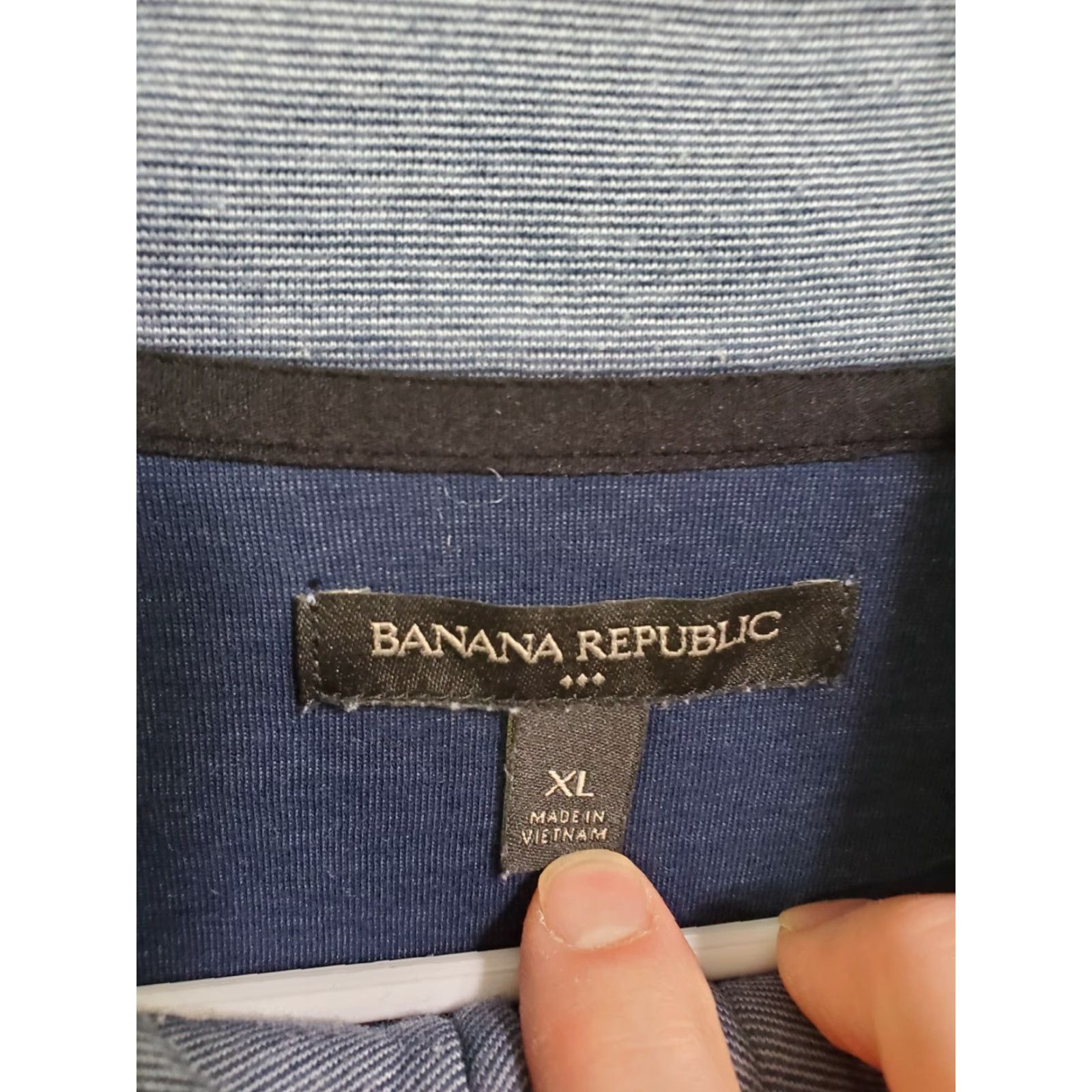 Banana Republic VINTAGE Banana Republic 1/4 Zip Mens XL Navy Blue Pullover Sweatshirt Cotton Blend Knit Zipper Size US XL / EU 56 / 4 - 2 Thumbnail
