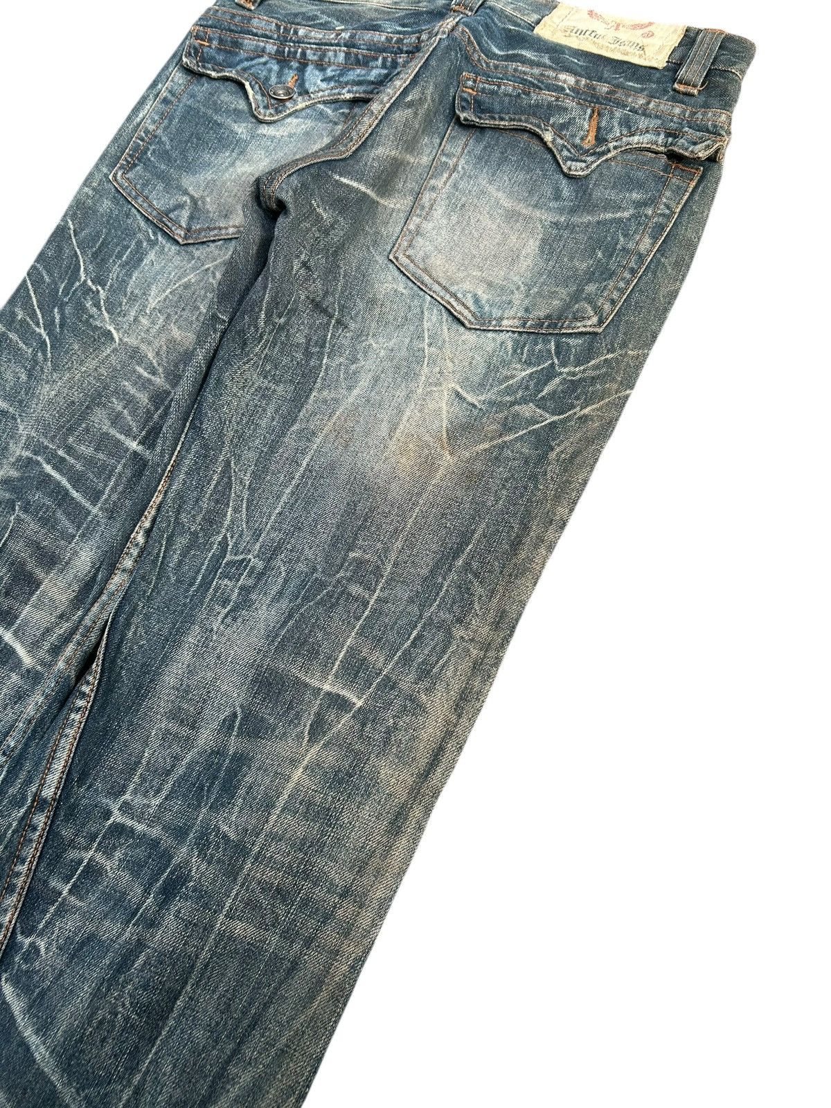 Kapital FLARE Antful Jeans Japanese Distressed Dirty Denim Jeans Size US 32 / EU 48 - 14 Thumbnail