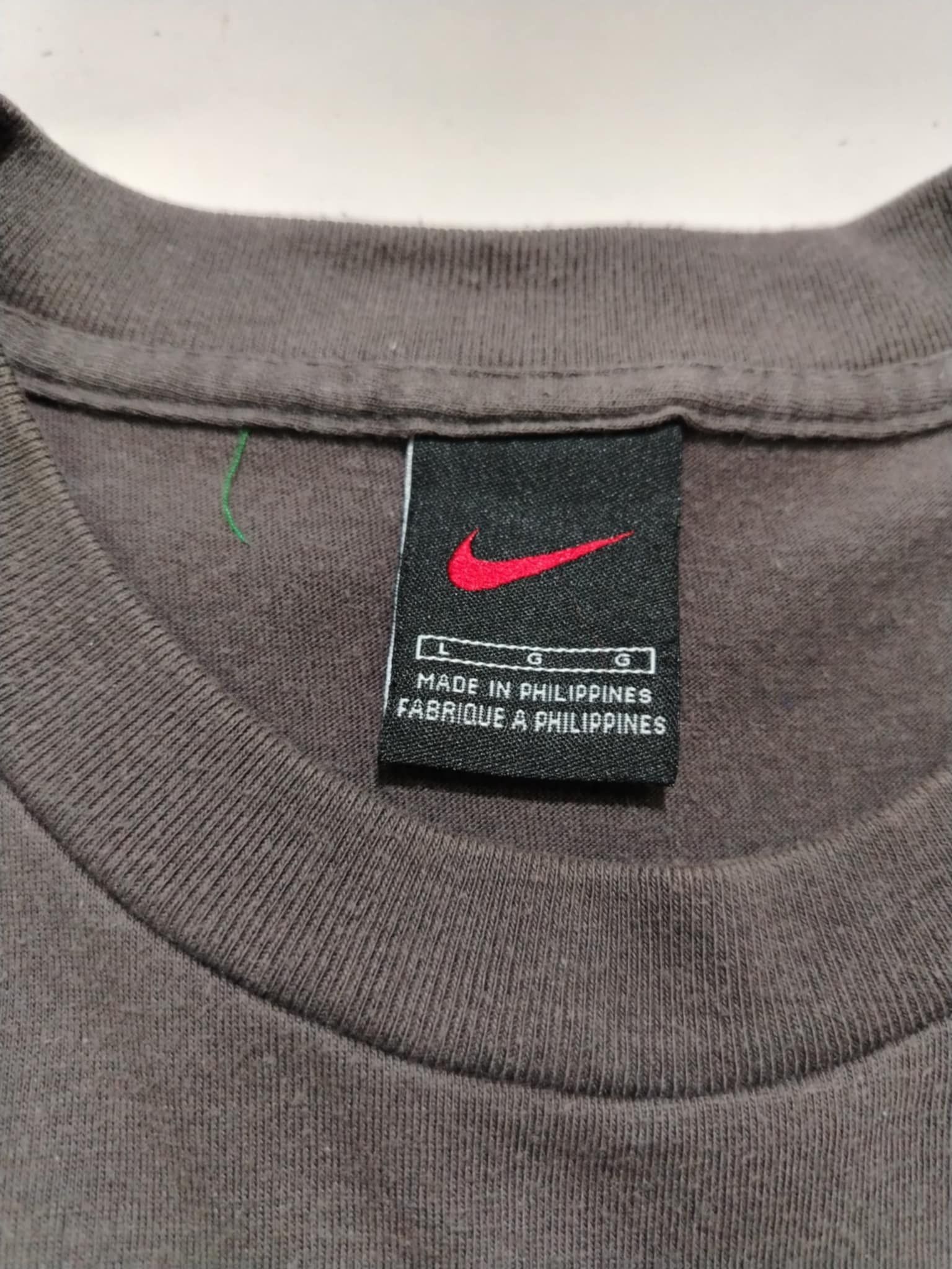 Nike Vintage Nike Mini Swoosh T-Shirt Choco Brown Size US L / EU 52-54 / 3 - 3 Thumbnail