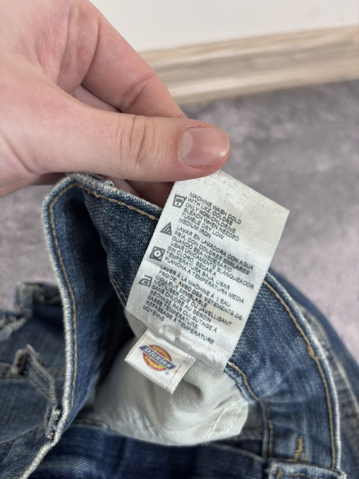 Dickies Dickies Men’s Denim Jeans Faded Blue USA Carpenter Workwear Size US 36 / EU 52 - 23 Thumbnail