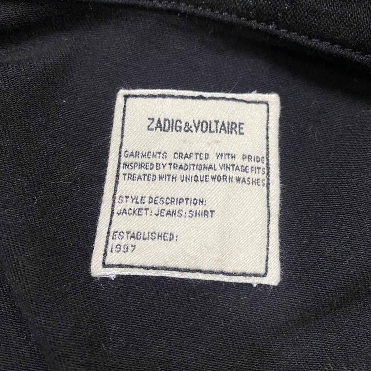 Zadig & Voltaire Zadig & Voltaire denim jacket with graffiti style graphics Size XS / US 0-2 / IT 36-38 - 24 Thumbnail