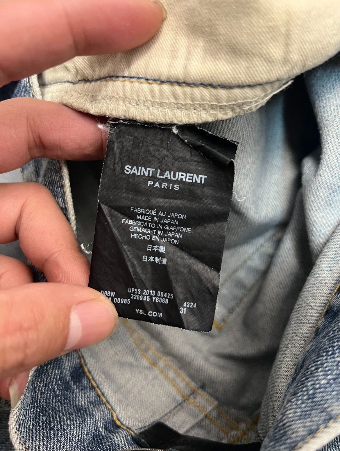 Hedi Slimane × Saint Laurent Paris 13FW D02 Little Crash Jeans sz31 & 28 Size US 31 - 7 Thumbnail