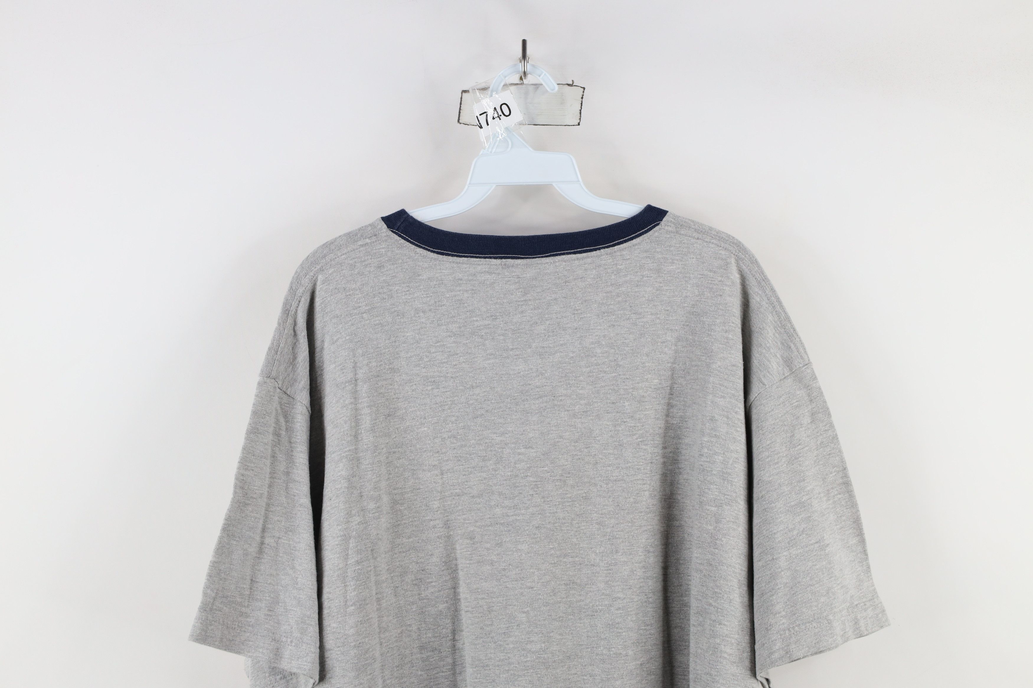Tommy Hilfiger × Vintage Vintage 90s Tommy Hilfiger Spell Out Baggy Fit T-Shirt Gray Size US L / EU 52-54 / 3 - 10 Thumbnail