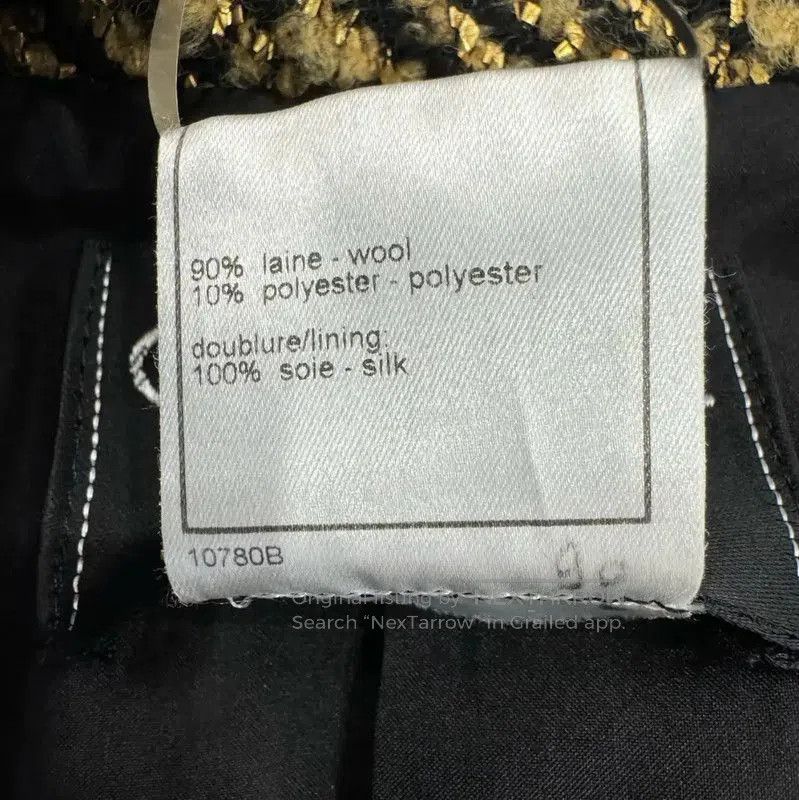 Chanel Chanel Gold Wool Women's Jacket . Size S / US 4 / IT 40 - 6 Thumbnail
