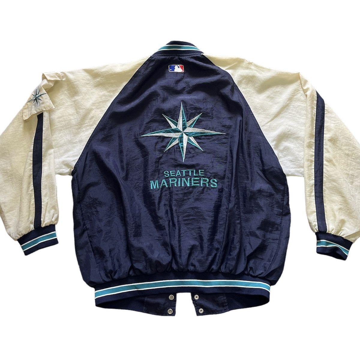 MLB Vintage MLB Seattle Mariners Sweater Light Jacket Size US L / EU 52-54 / 3 - 2 Thumbnail