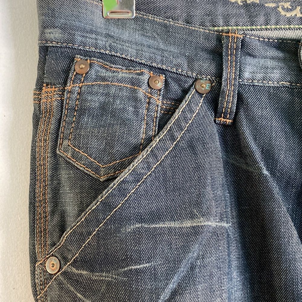 EDUN Edun Mens 29 Jeans Y2K Straight Leg Button Fly from Bono Size US 29 - 15 Thumbnail