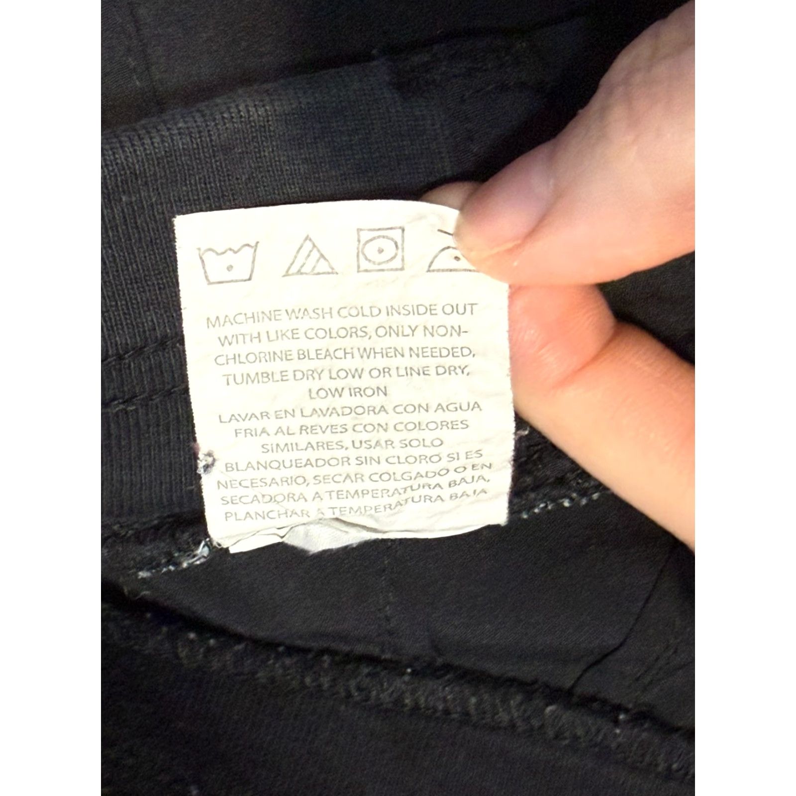 Lee Riders by Lee Pants Women's Capri Black Pockets Button Size M Regular Size 32" / US 10 / IT 46 - 4 Thumbnail