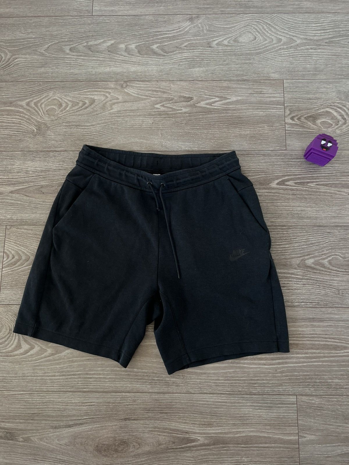 Nike Nike Tech Fleece Hype Drill Y2k Triple Black Swoosh Shorts Size US 32 / EU 48 - 2 Thumbnail