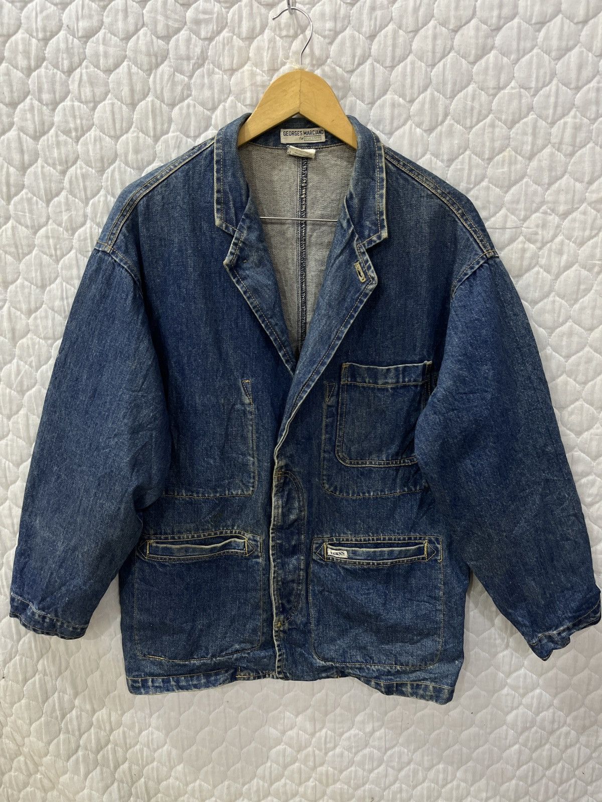 Guess (Zzzz)🔥🔥STEALS VINTAGE GUESS GEORGES MARCIANO DENIM JACKET Size US S / EU 44-46 / 1 - 1 Thumbnail