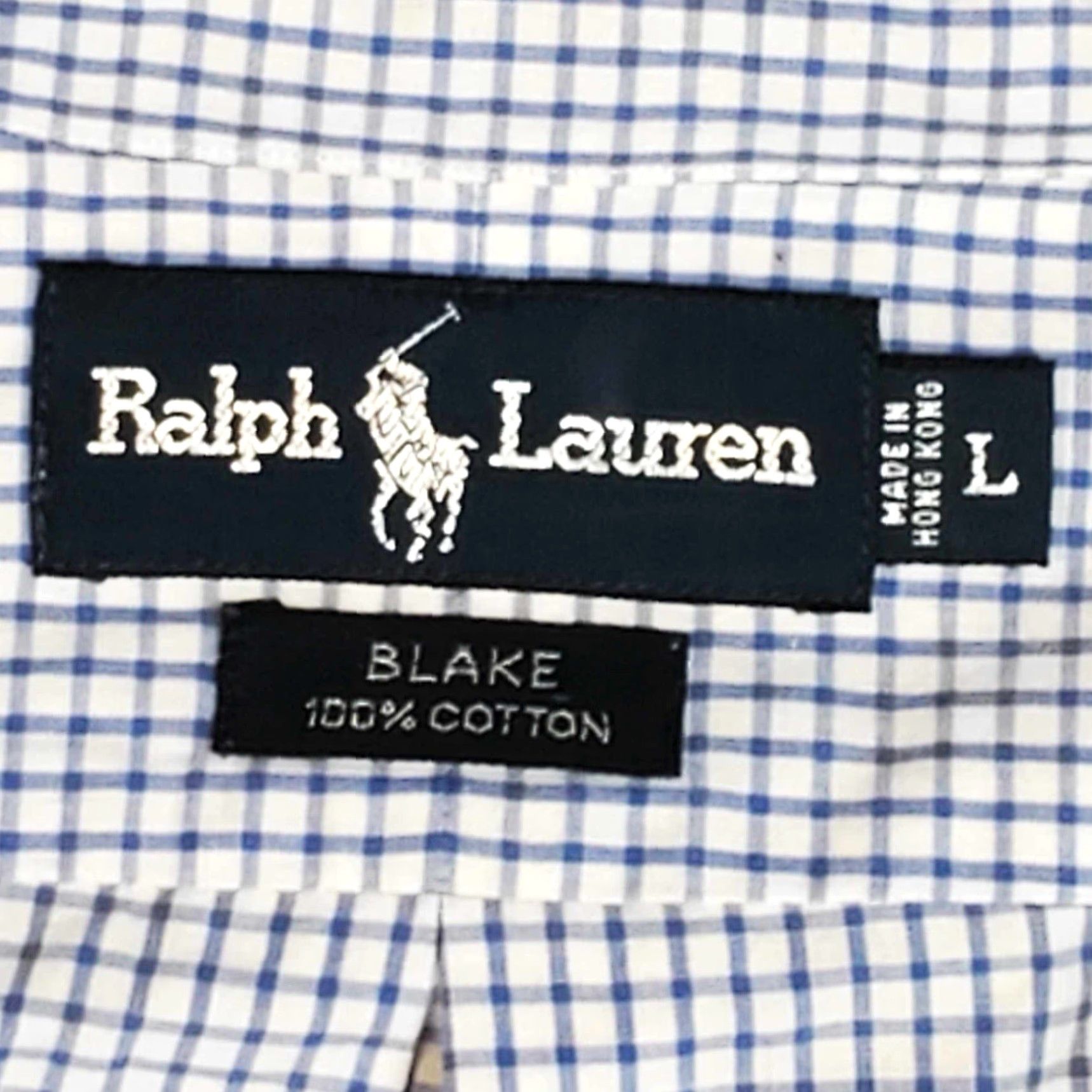 Polo Ralph Lauren Polo Ralph Lauren Blake Men's Button-Up Dress Shirt Large 100% Cotton L Size 42R - 2 Thumbnail