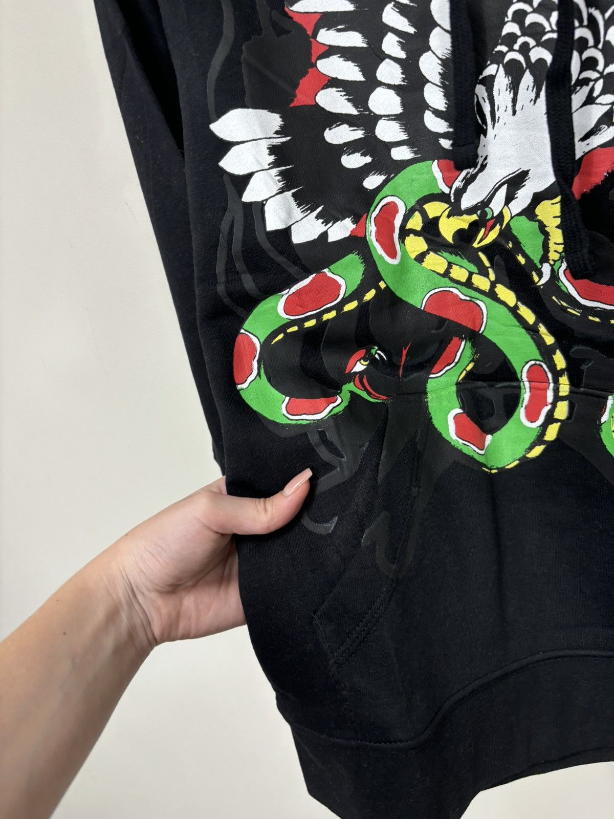 Christian Audigier Ed Hardy Big Snake Logo Y2K Hype NEW Black Hoodie Size US S / EU 44-46 / 1 - 13 Thumbnail