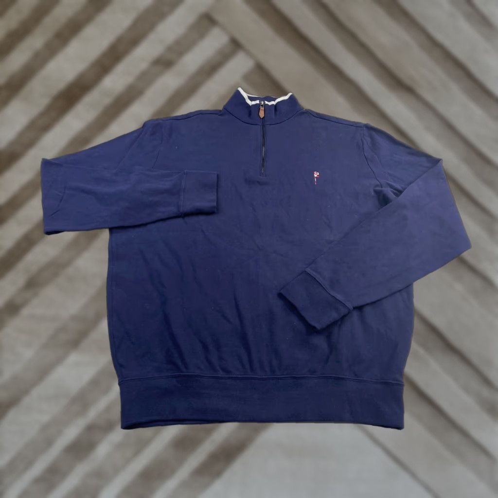 Polo Ralph Lauren Polo Golf Ralph Lauren 1/4 Zip Pullover Sweater Polo Golf Ralph Lauren 1/4 Zip Pullover Sweater Long Sleeve Mock Neck Grey/Blue Casual Men Medium Size US M / EU 48-50 / 2 - 1 Thumbnail