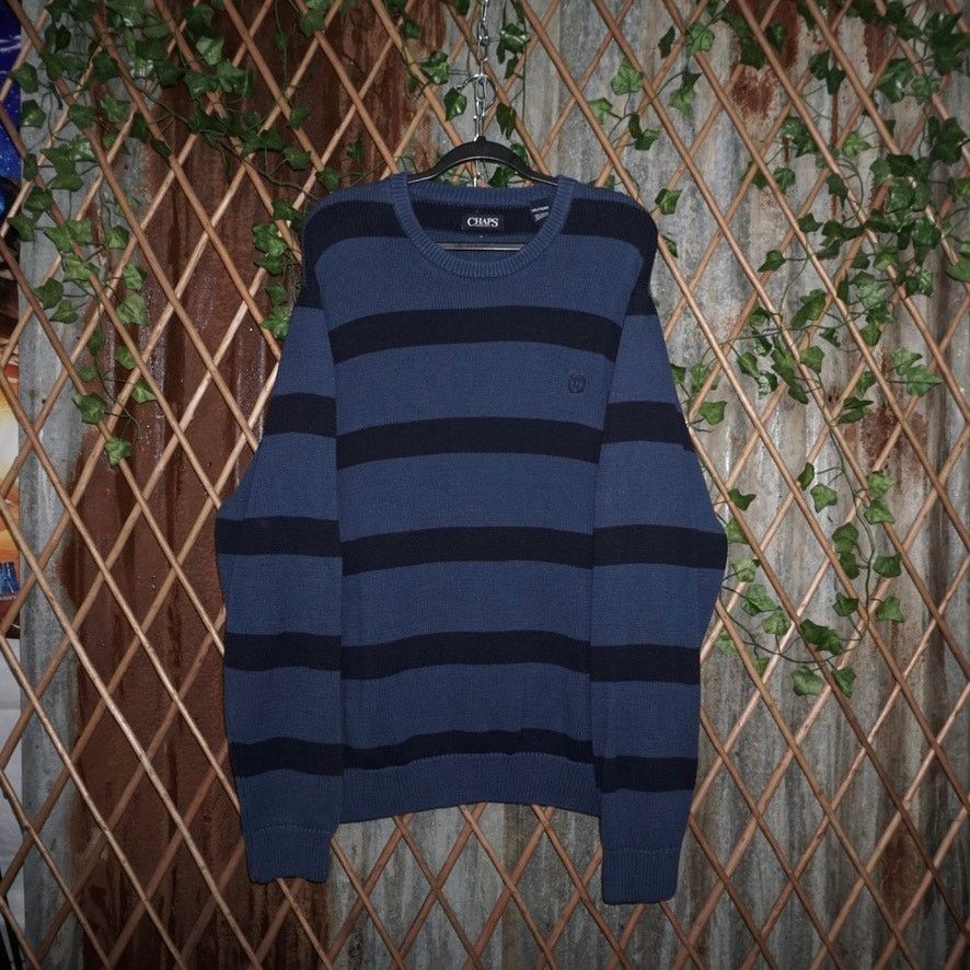 Ralph Lauren XXL - Vintage Y2K by Ralph Lauren stripe embroider sweater Size US XXL / EU 58 / 5 - 1 Thumbnail
