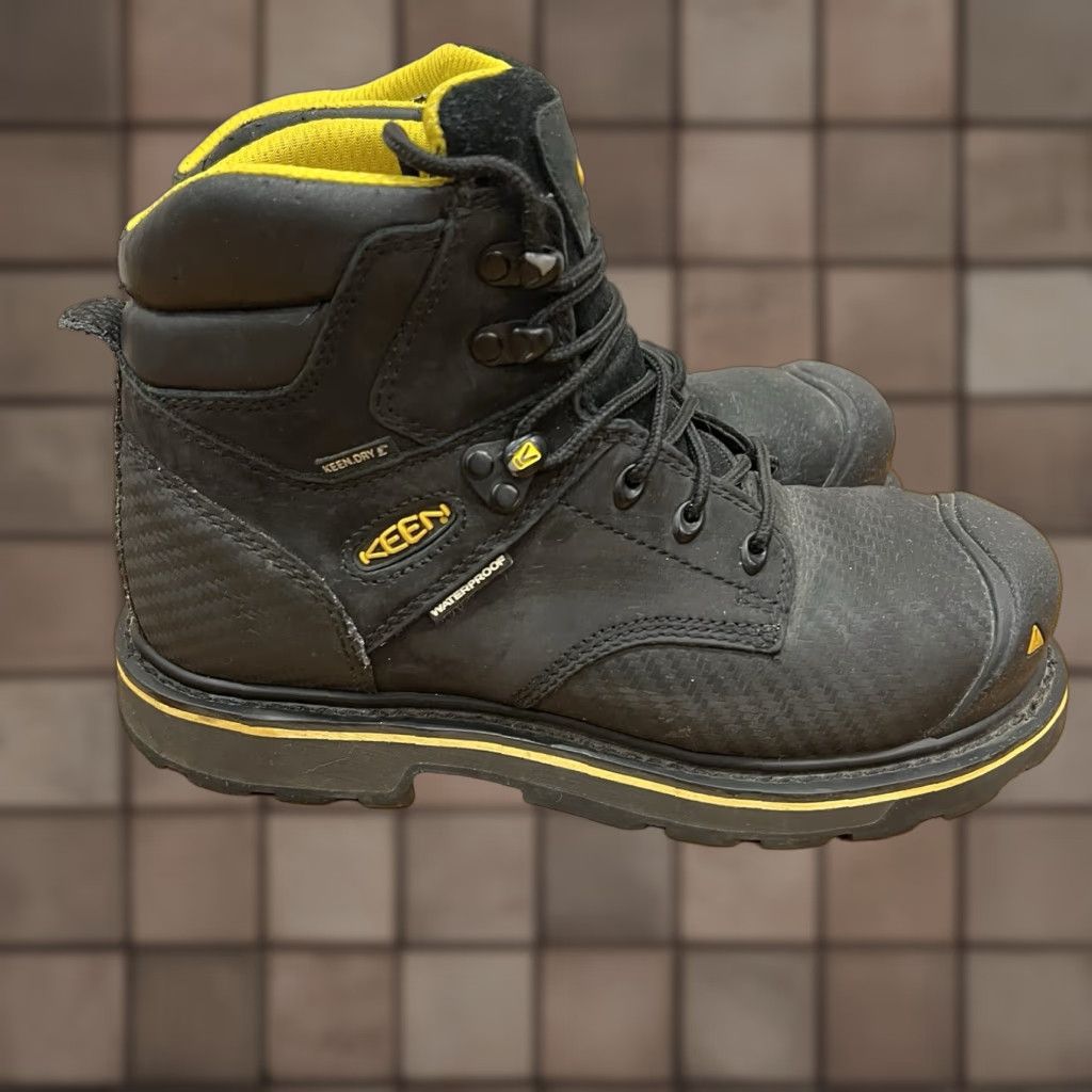 KEEN Keen Mens Logandale Work Boots Steel Toe Black Size 7 (needs Insoles) Size US 7 / EU 40 - 1 Thumbnail