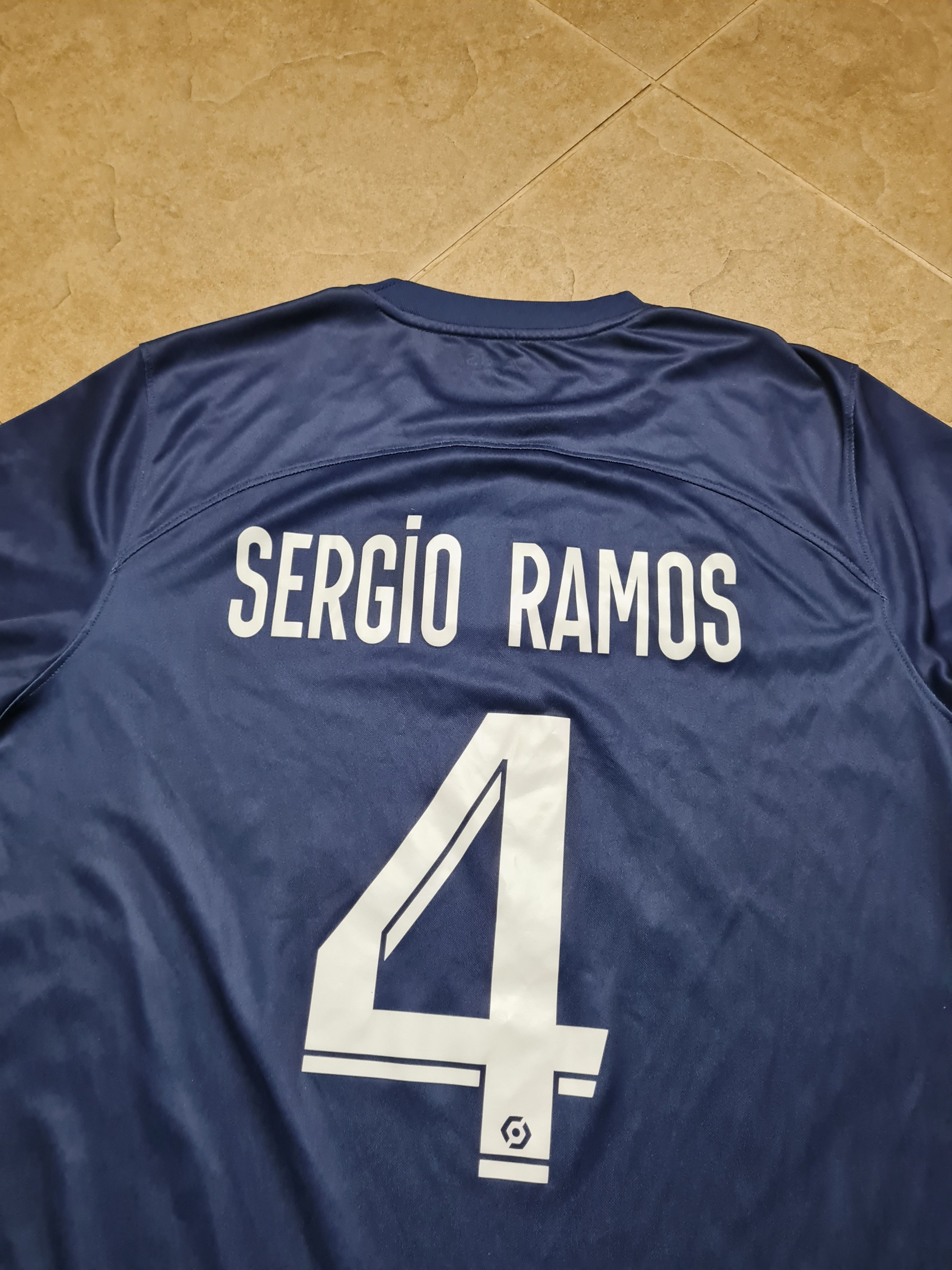 Nike PSG Ramos #4 Home Soccer Shirt Soccer Nike Paris Saint Size US M / EU 48-50 / 2 - 20 Thumbnail