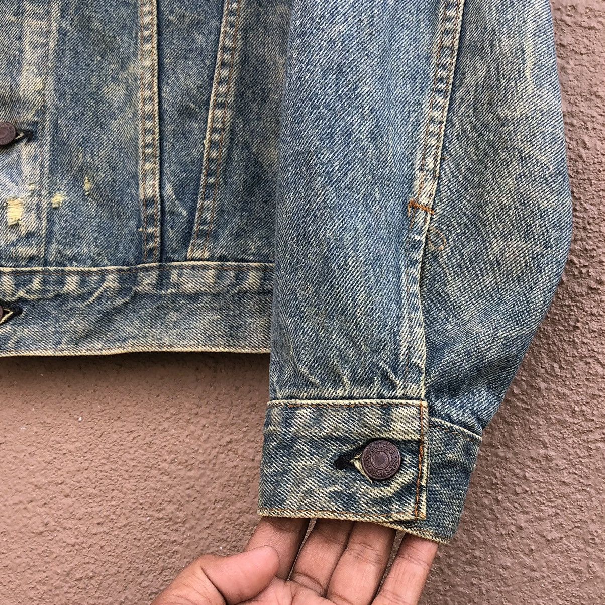 Levi's Vintage Clothing Vintage 80s Levis THRASHED Trucker Jacket Made In USA 🇺🇸 Size US M / EU 48-50 / 2 - 10 Thumbnail
