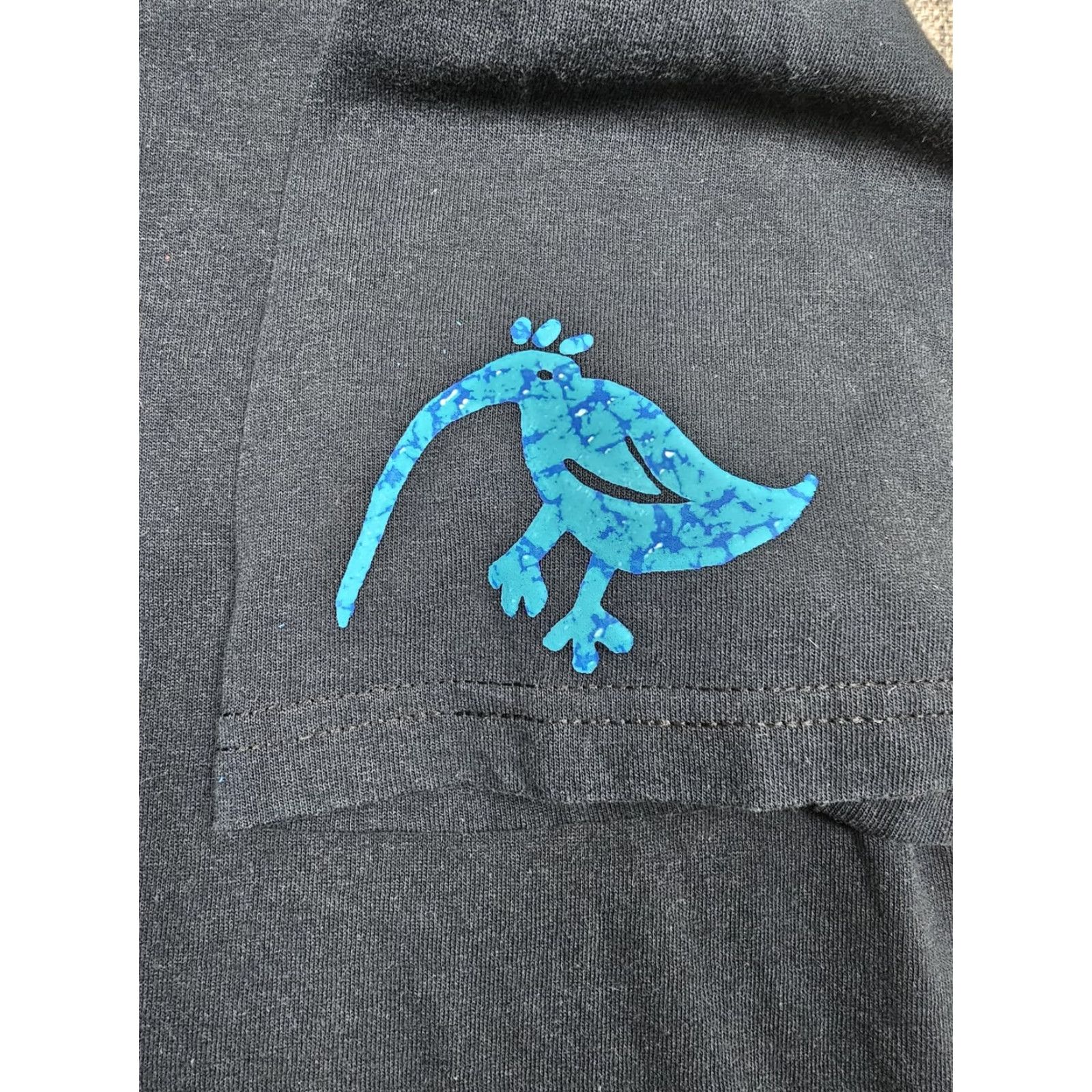 Anvil VINTAGE Kokopelli Shirt Mens XL Navy Blue Southwestern Graphic Tee Feather Size US XL / EU 56 / 4 - 5 Thumbnail