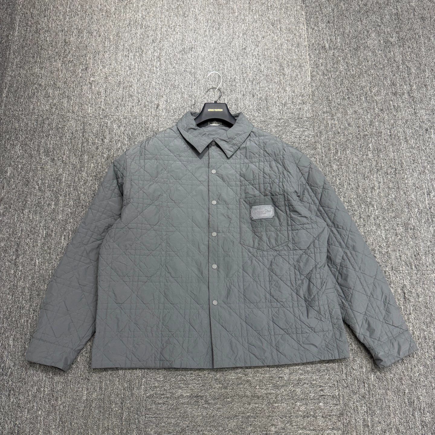 Dior Quilted Gray Light Jacket Size US XXL / EU 58 / 5 - 1 Thumbnail