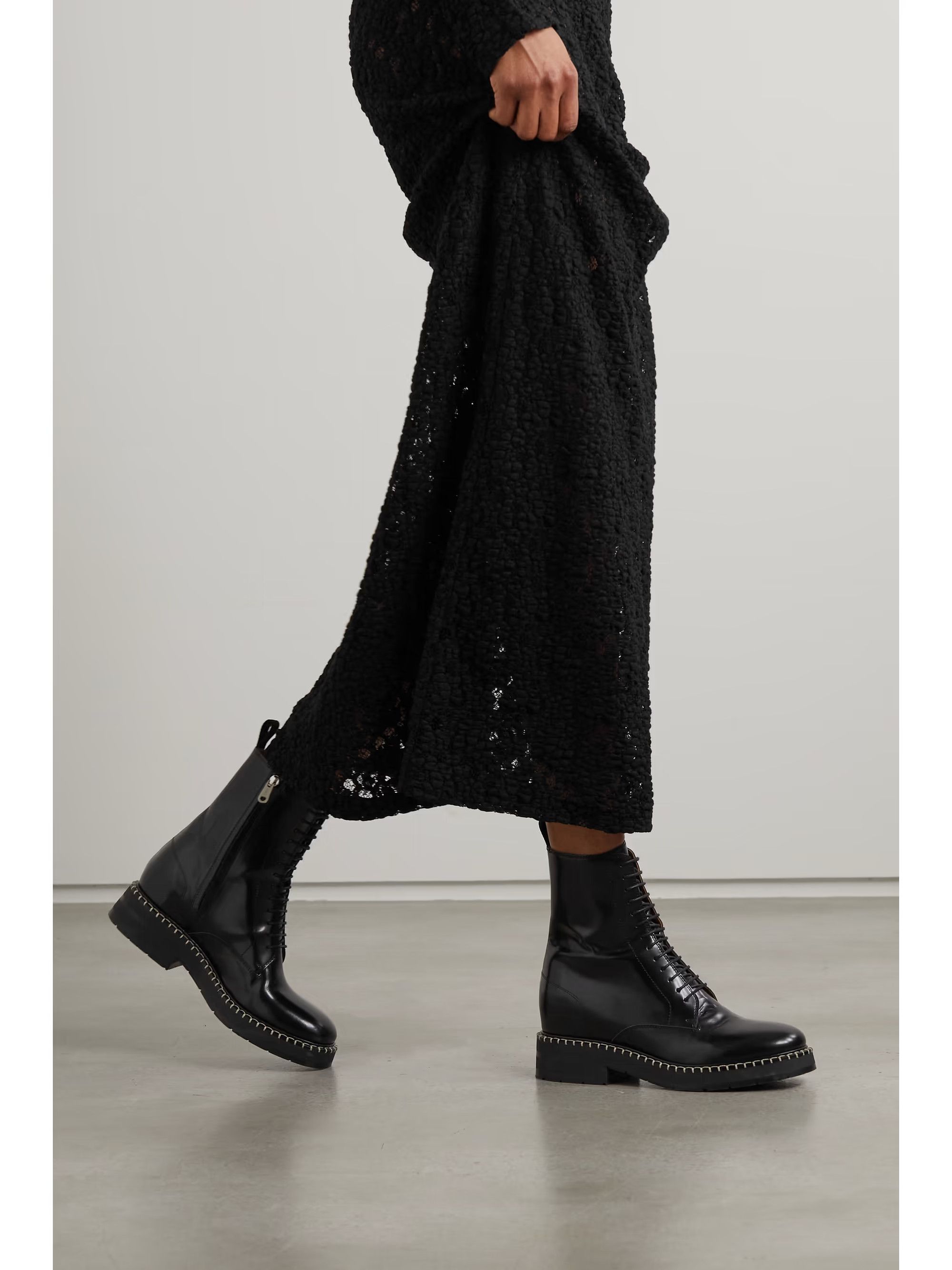 Chloe o1loc1c0425 CHC23 Noua Ankle Boots in Black Size US 8 / IT 38 - 2 Thumbnail