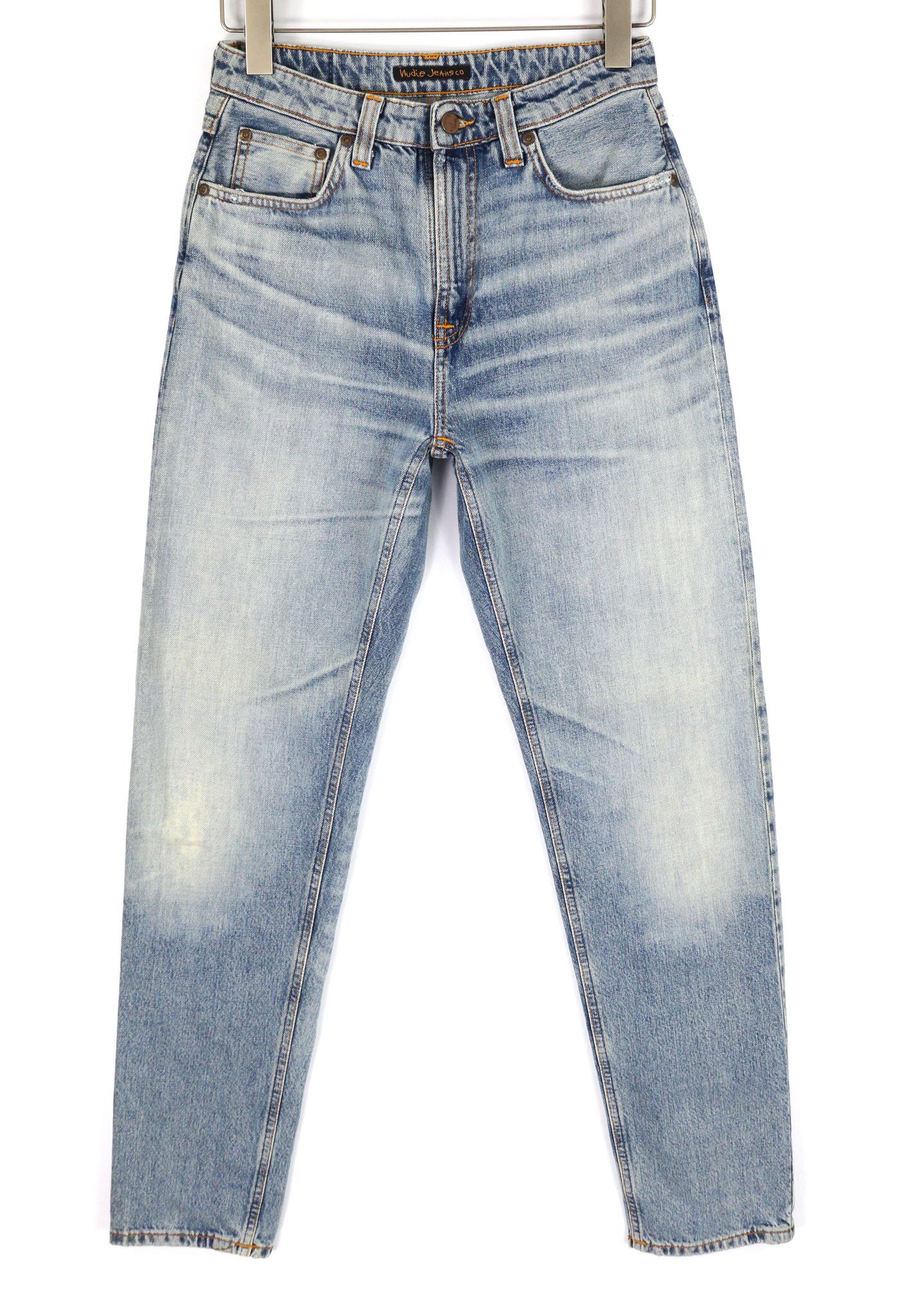 Nudie Jeans BREEZY BRITT W28/L32 Washed Blue Denim Jeans 82672 Size US 28 / EU 44 - 1 Thumbnail
