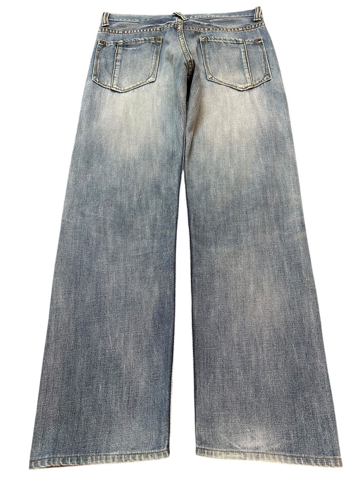 Acne Studios Vintage Japanese Brand Blue Faded Wash Distress Loose Jeans Size US 32 / EU 48 - 2 Thumbnail