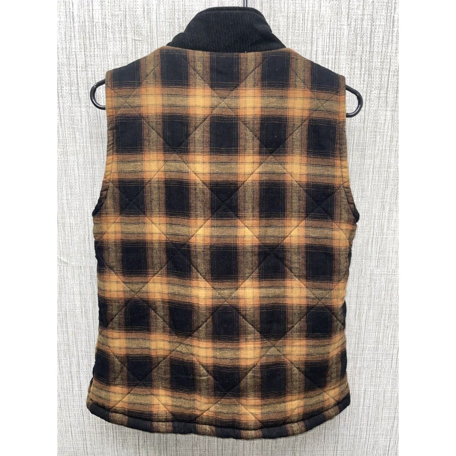Buckle Black BKE Brown/Black Plaid Puffer Full Zip Vest Womens S Size S / US 4 / IT 40 - 4 Thumbnail
