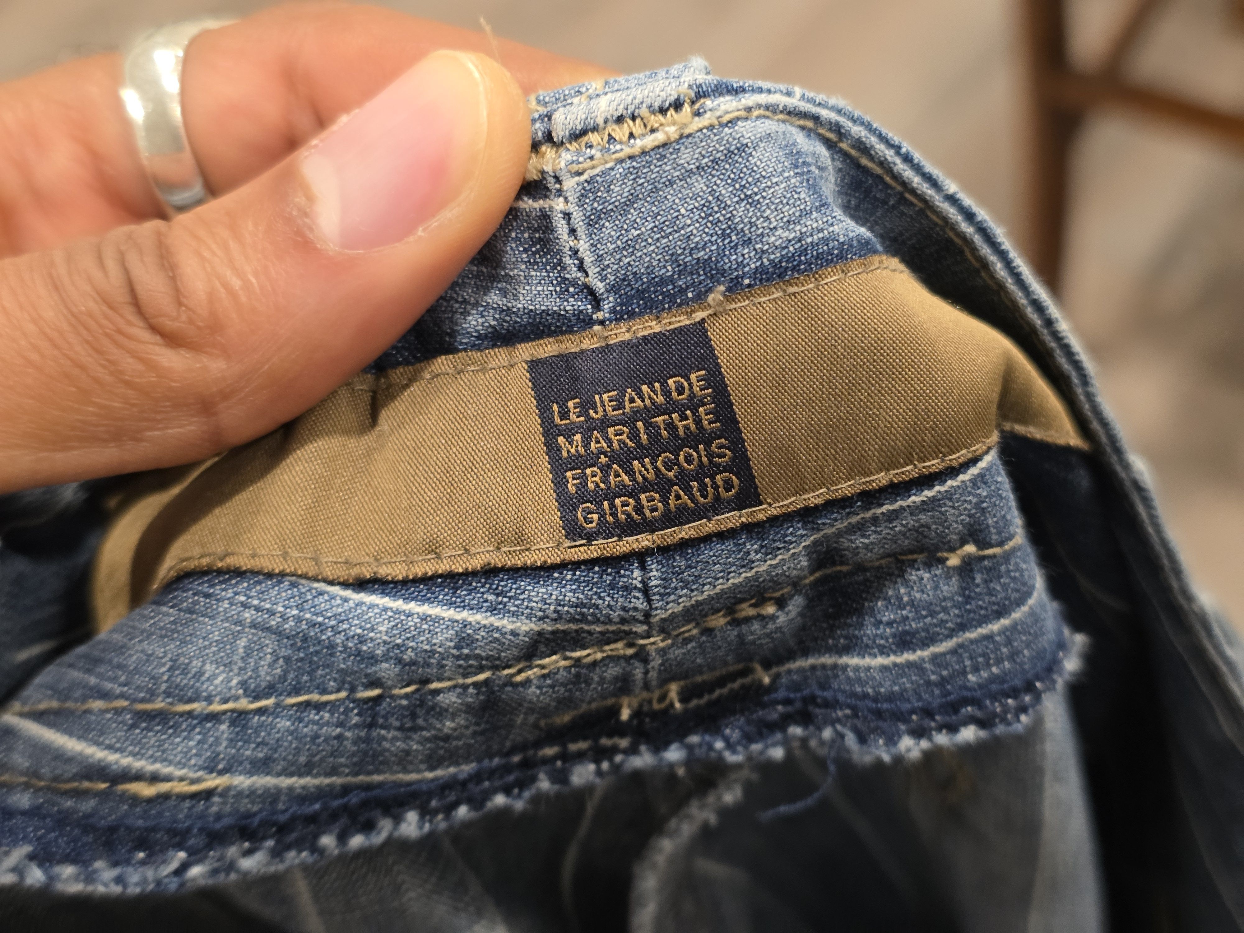 Marithe + Francois Girbaud Marithe + Fancois Girbaud Pinstripe Shuttle Strap Jeans Size US 32 / EU 48 - 7 Thumbnail