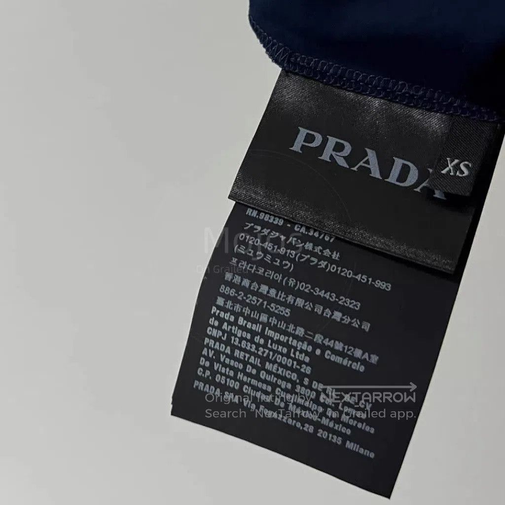 Prada Nylon Patch Sweatshirt.