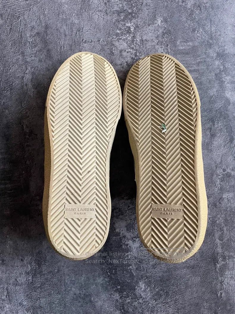 Saint Laurent Paris Saint Laurent Paris Silver Star Canvas Sneakers Size US 9 / EU 42 - 7 Thumbnail