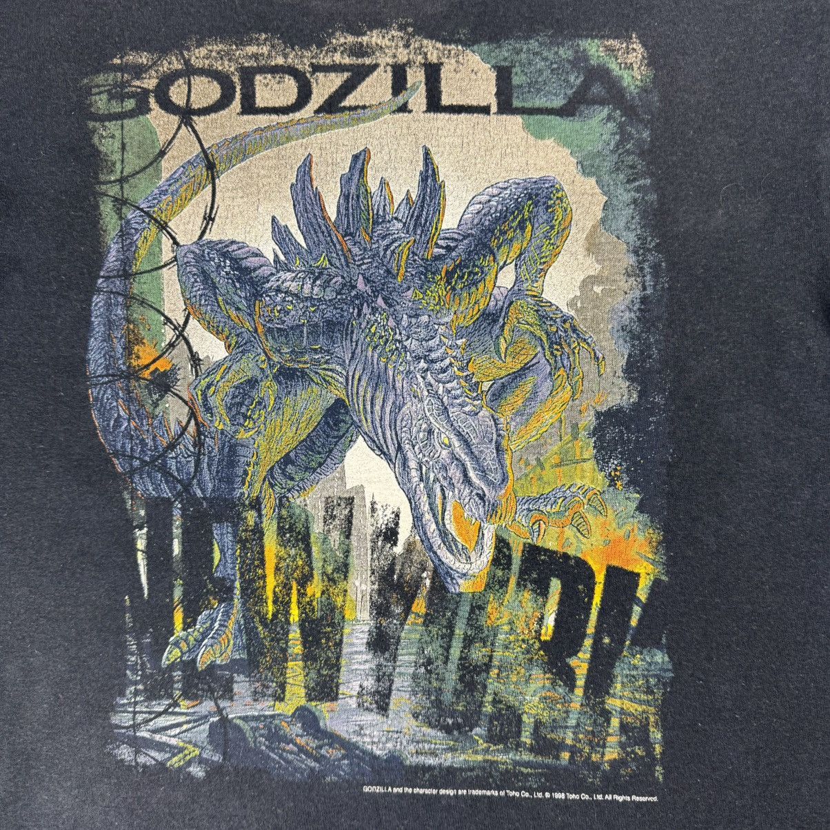 Vintage Vintage 1998 Godzilla Movie Promotional T-shirt Size US M / EU 48-50 / 2 - 6 Thumbnail