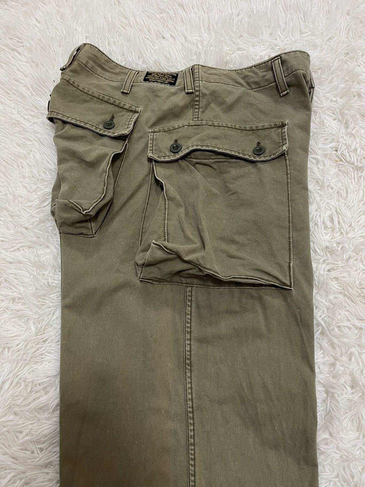 Schott Schott Monkey Baggy Military Style Vintage Cargo Pants Size US 30 / EU 46 - 19 Thumbnail