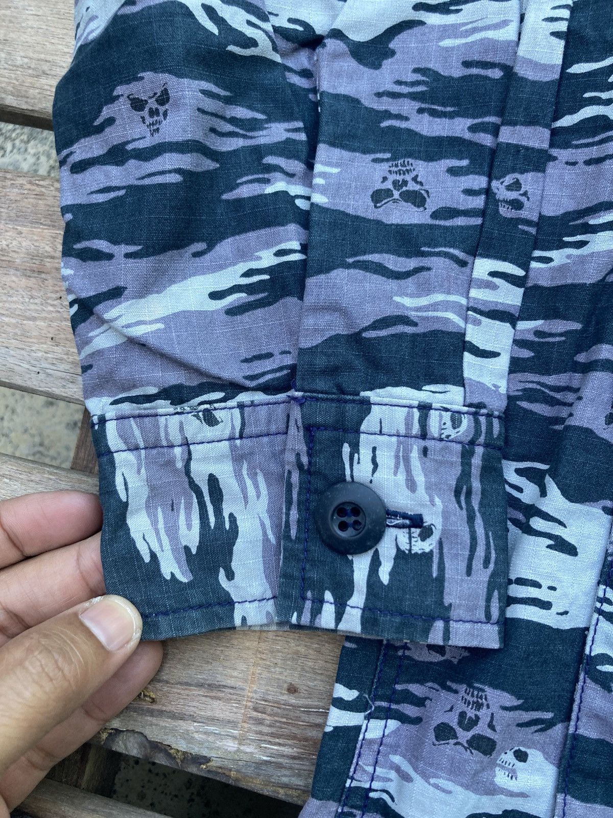 Montage Montage Camouflage M-65 Skull Overprint jacket Size US L / EU 52-54 / 3 - 9 Thumbnail