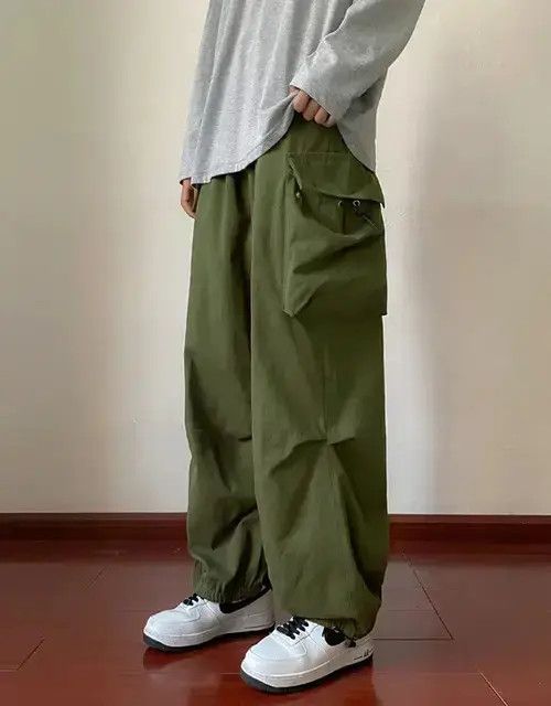 Japanese Brand × Vintage Cargo "Parachute" Pants - Streetwear Style Pants Size US 29 - 3 Thumbnail