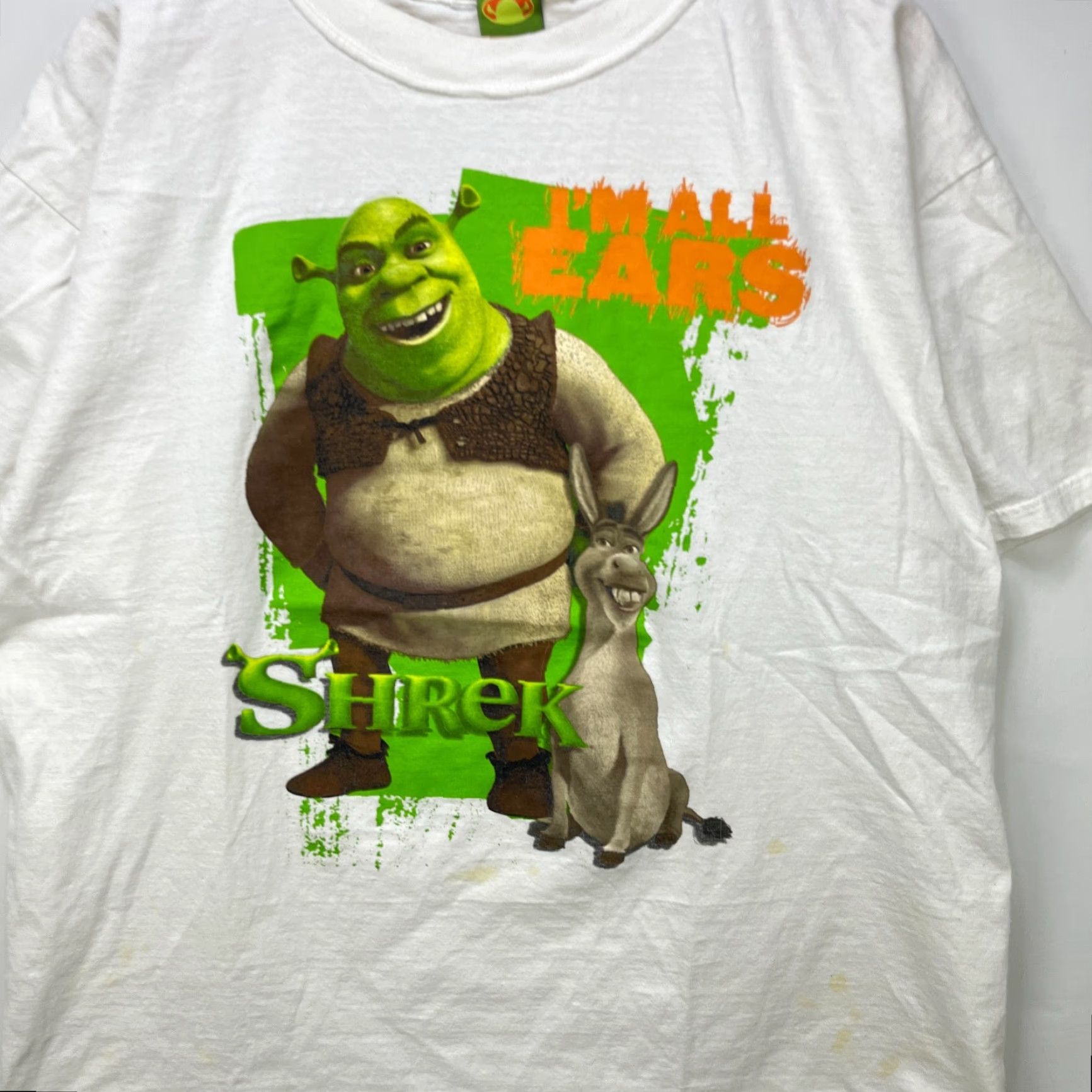 Sears VINTAGE Shrek 2 Movie Promo T Shirt XL Men White I'm All Ears 2004 Size US XL / EU 56 / 4 - 2 Thumbnail
