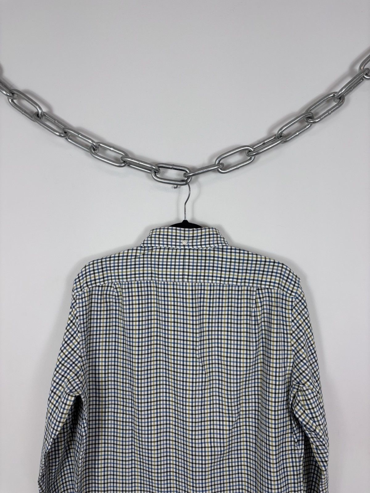 Boggi Boggi Milano BM39 Men’s Tattersall Check Button Up Shirt Size US L / EU 52-54 / 3 - 15 Thumbnail