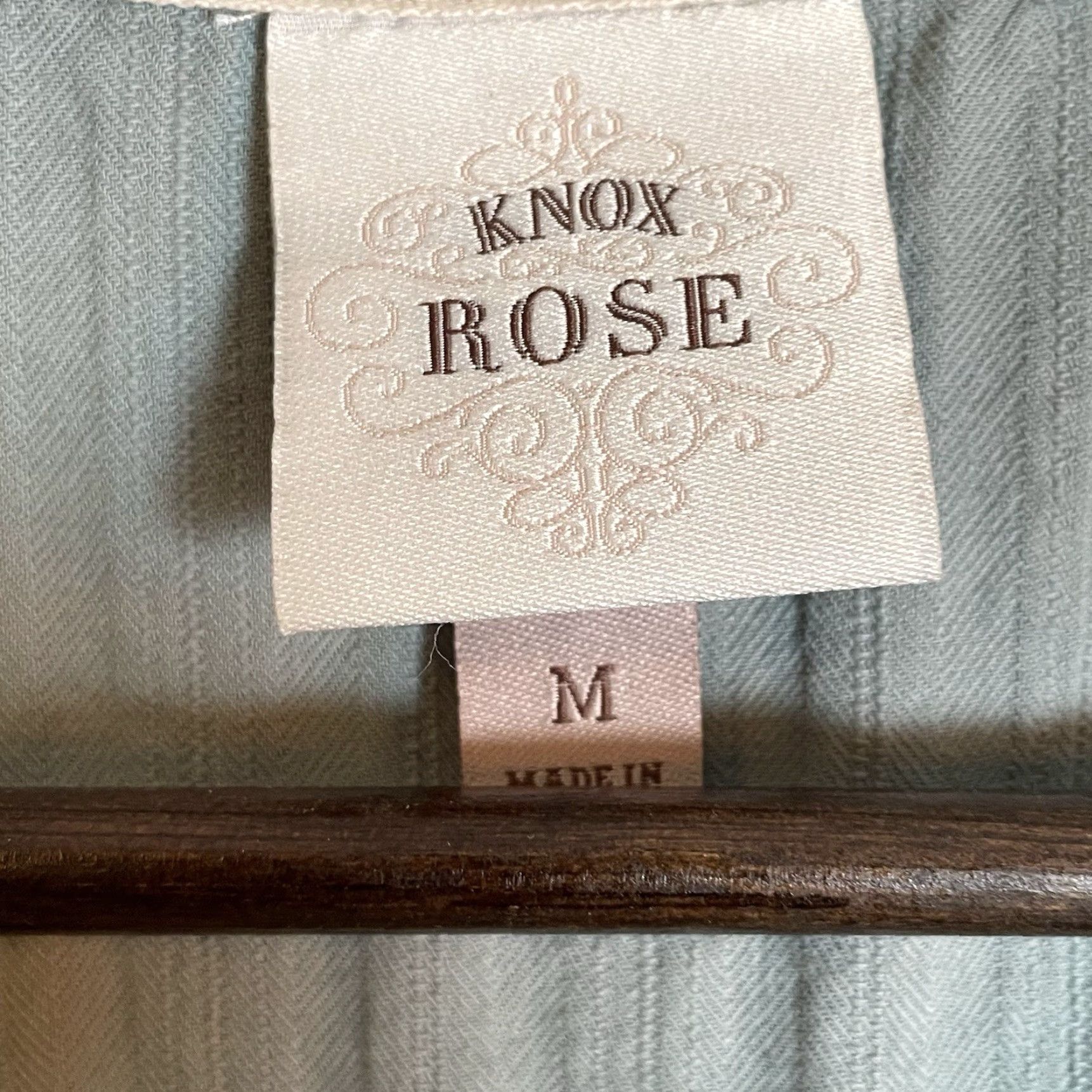 Vintage VINTAGE Knox Rose Shirt Womens Medium Pale Blue Long Sleeve Crochet Eyelet Boho Dainty Size S / US 4 / IT 40 - 5 Thumbnail