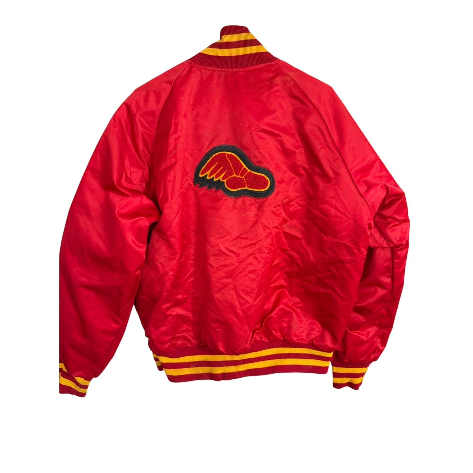 Other Vintage 80s Rutgers CC Varsity Satin Bomber Jacket RARE 1/1 Size US M / EU 48-50 / 2 - 2 Thumbnail