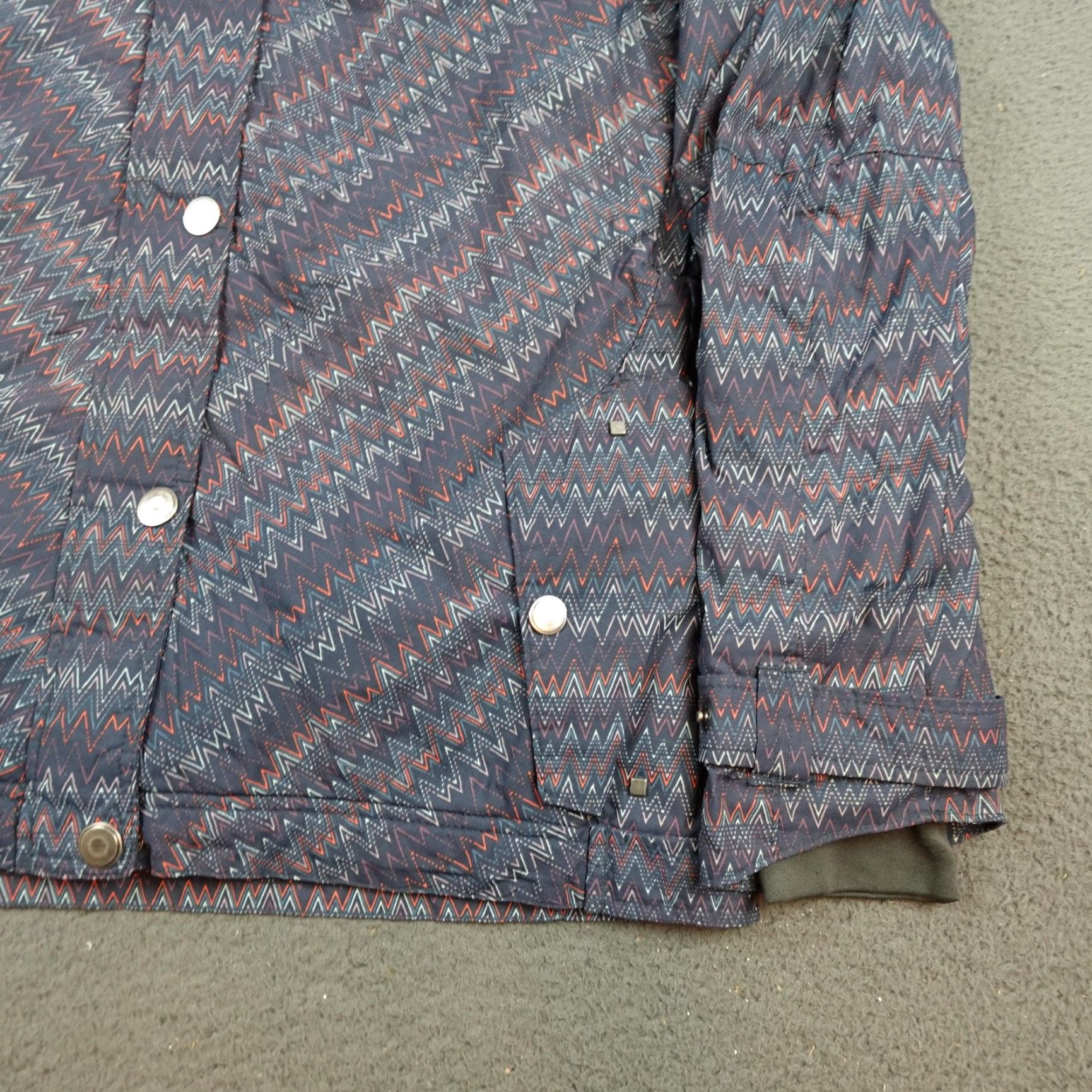 Vintage Columbia Jacket Womens M Blue Chevron Hooded Insulated Ski Snowboard WL4028 Size M / US 6-8 / IT 42-44 - 2 Thumbnail